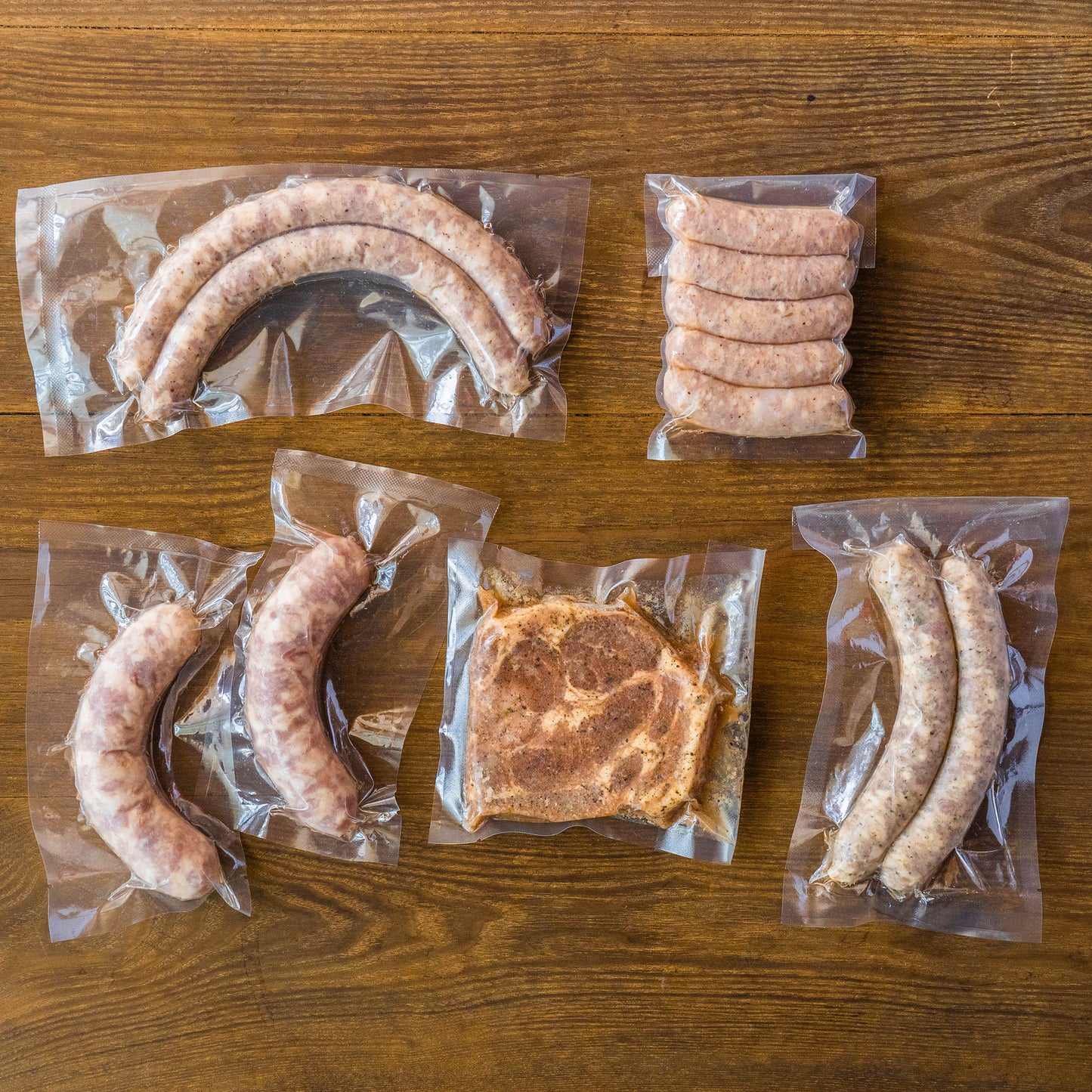 【ギフト】肉肉シャルキュトリセット(中)<ソーセージ4種+ポークステーキ>