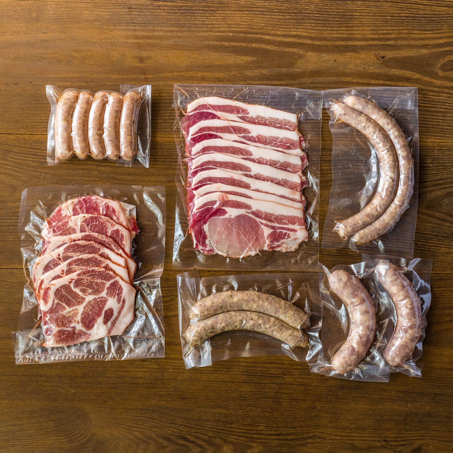 【ギフト】肉肉シャルキュトリ&精肉セット(小)<ソーセージ4種+ロース肉・肩ロース肉>