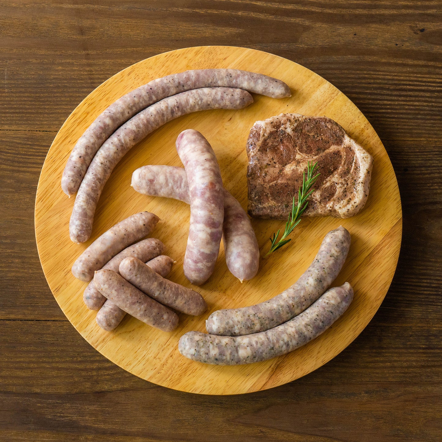 【ギフト】肉肉シャルキュトリセット(中)<ソーセージ4種+ポークステーキ>