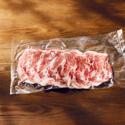【ユーグレナEco-Pork（鬼や福ふく）】肩ロース肉 しゃぶしゃぶ用（1mm）