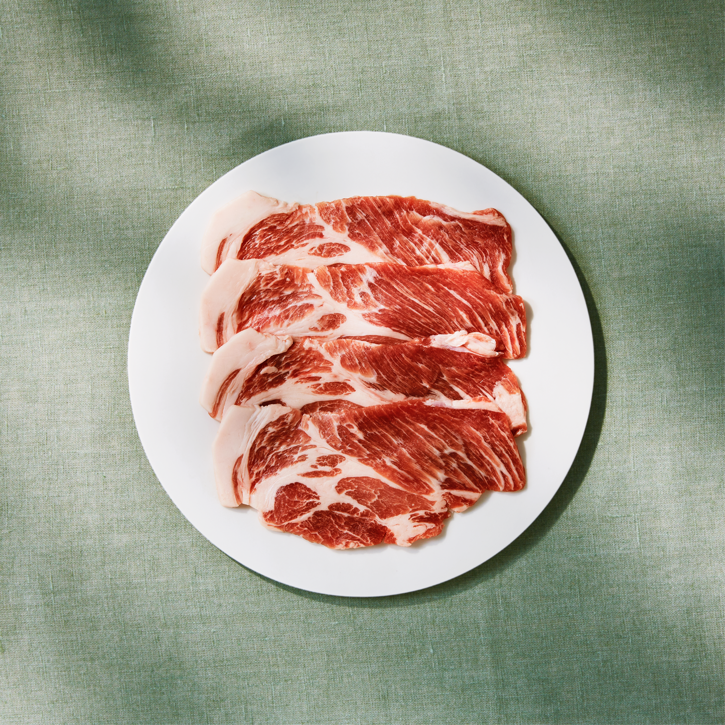 【ユーグレナEco-Pork（鬼や福ふく）】肩ロース肉 焼肉用（4mm）