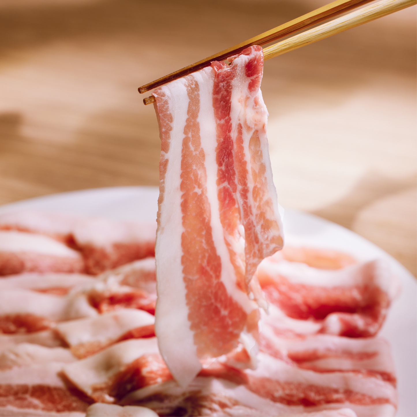 【ユーグレナEco-Pork（鬼や福ふく）】バラ肉 しゃぶしゃぶ用（1mm）
