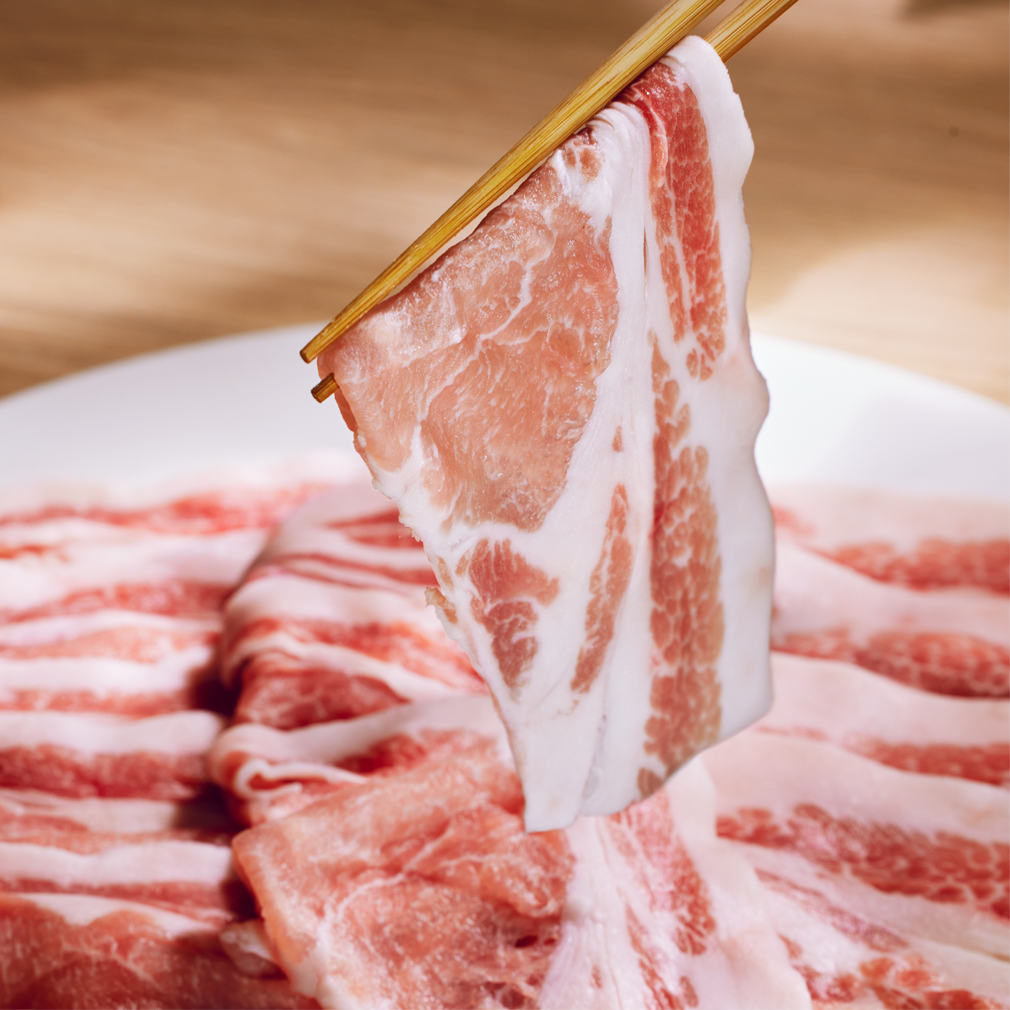 【ユーグレナEco-Pork（鬼や福ふく）】ロース肉 しゃぶしゃぶ用（1mm）