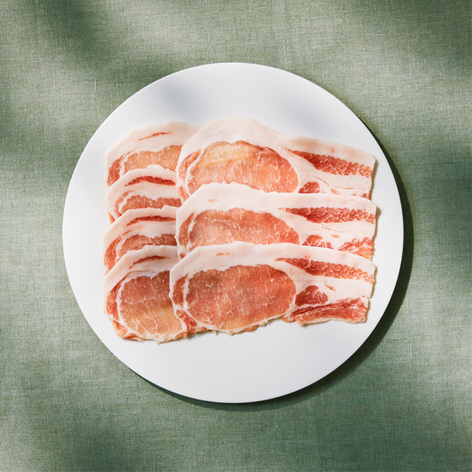 【ユーグレナEco-Pork（鬼や福ふく）】ロース肉 スライス（3mm）