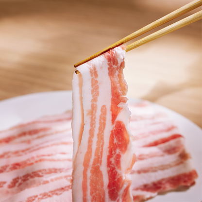 【鬼や福ふく×Eco-Pork】バラ肉 スライス（2.5mm）